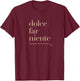 Atelier Gaudard Dolce Far Niente #2 Peace , Black T-Shirt - T-Shirt | Maroon
