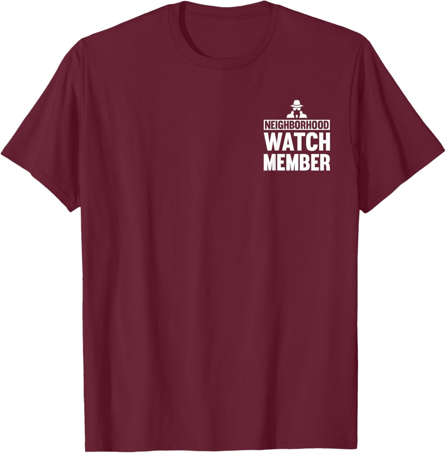 Neighborhood Watch Member Uniform T-Shirt - T-Shirt | Maroon