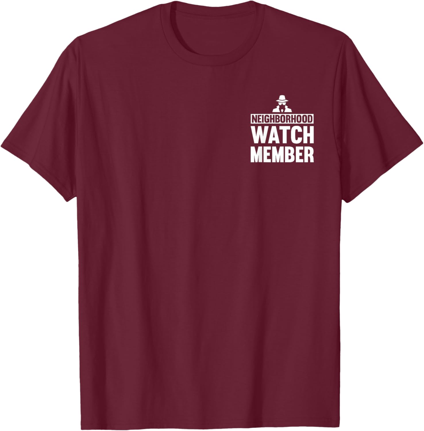 Neighborhood Watch Member Uniform T-Shirt - T-Shirt | Maroon