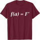 FA Fo Math Equation T-Shirt - T-Shirt | Maroon