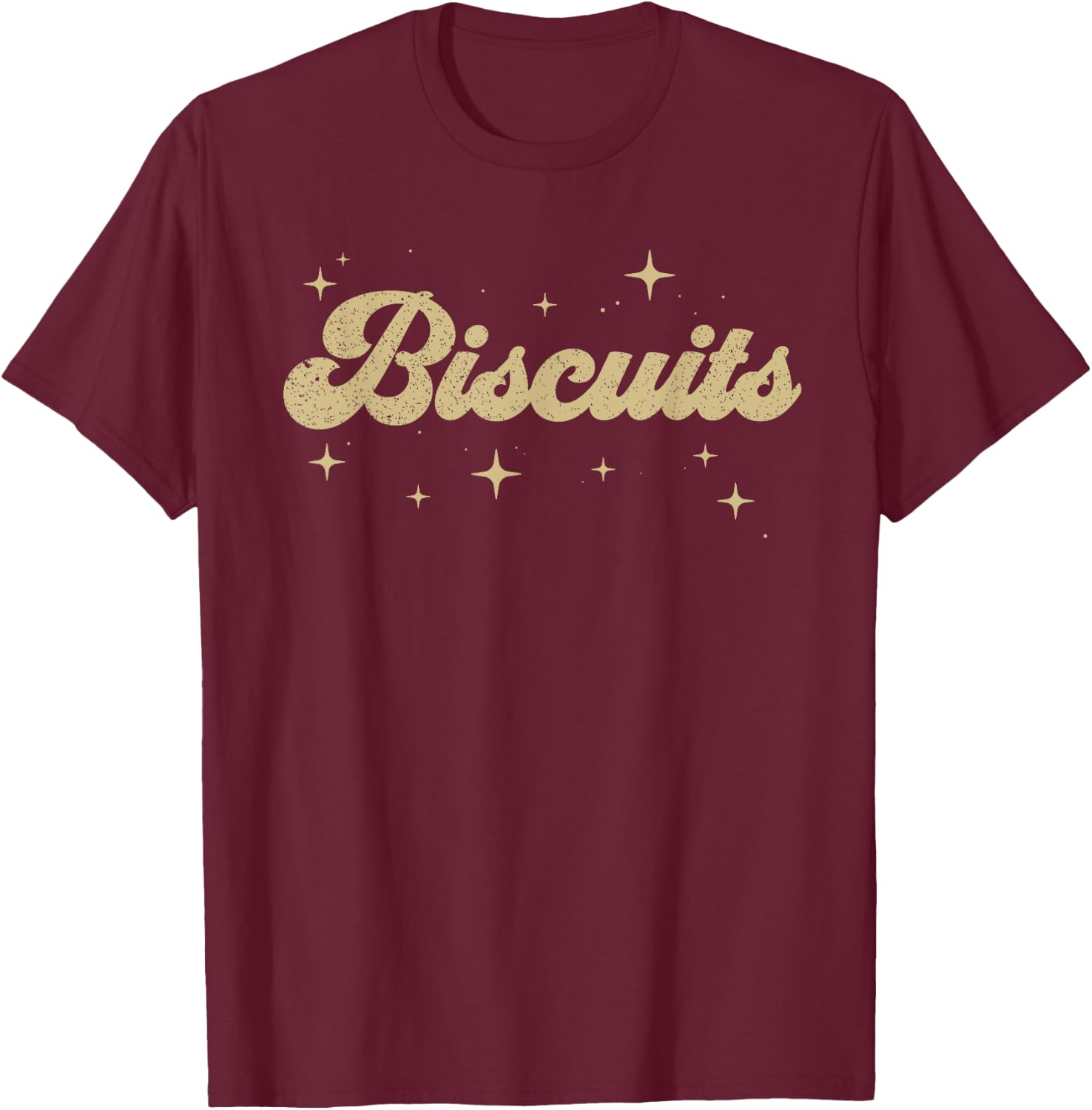 Biscuits Retro Thanksgiving Food Nutrition Matching Family T-Shirt - T-Shirt | Maroon