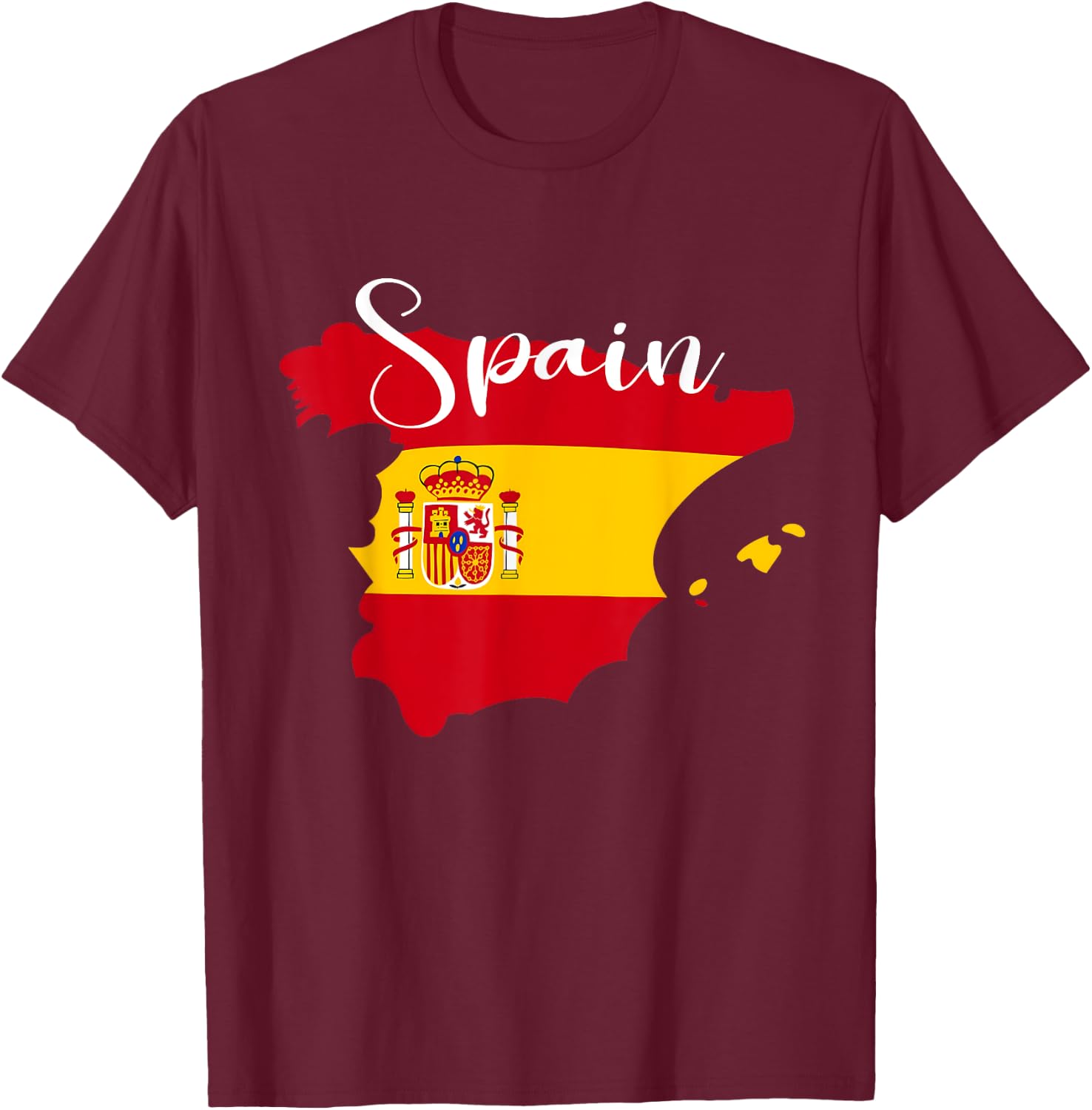 Spain , Spanish clothes, spain shirts Spain T-Shirt - T-Shirt | Maroon