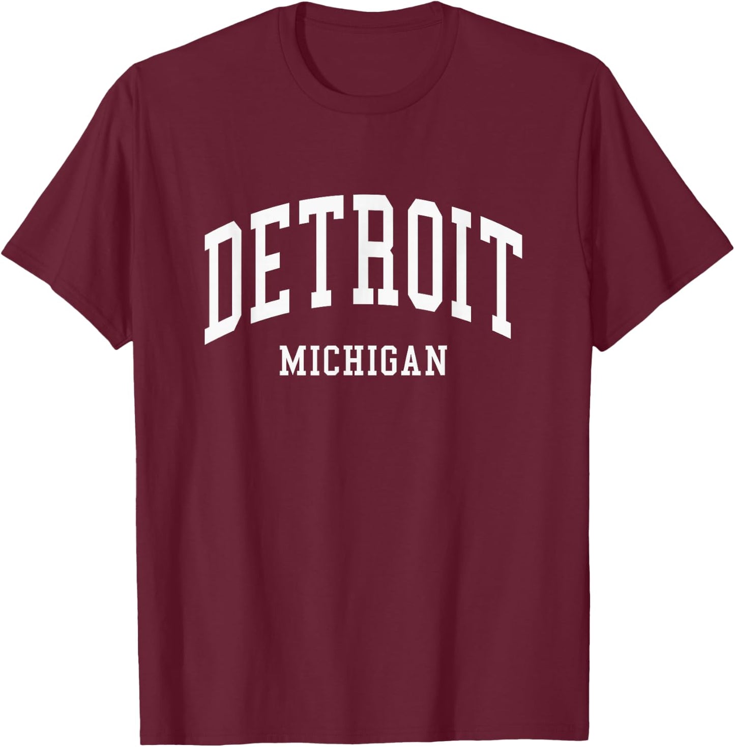 Detroit - Michigan - Throwback Design - Classic T-Shirt - T-Shirt | Maroon