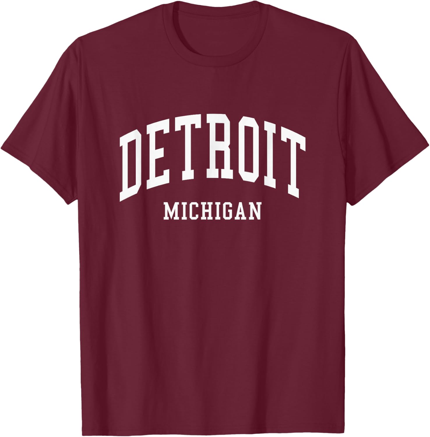 Detroit - Michigan - Throwback Design - Classic T-Shirt - T-Shirt | Maroon