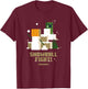 Minecraft Christmas Snowball Fight! Snow Golem VS Creeper T-Shirt - T-Shirt | Maroon