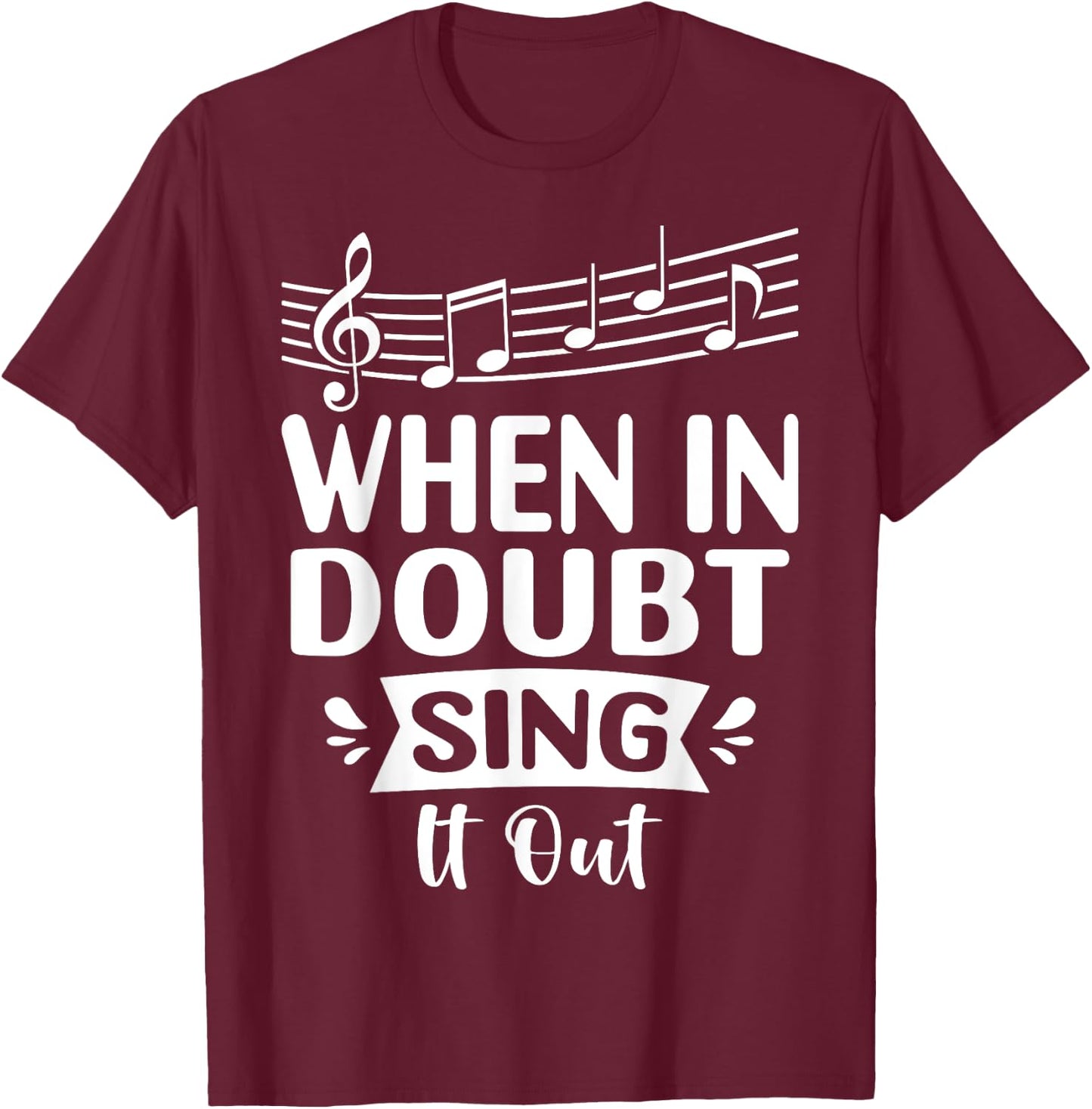 Singing Songster Vocalist T-Shirt - T-Shirt | Maroon