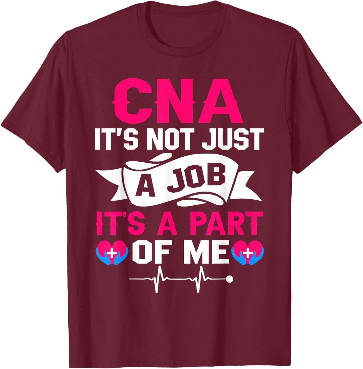 CNA Certified Nursing Assistant Gifts CNA Humor Black Women's Regular Fit Small Short Sleeve T-Shirt - T-Shirt | Maroon