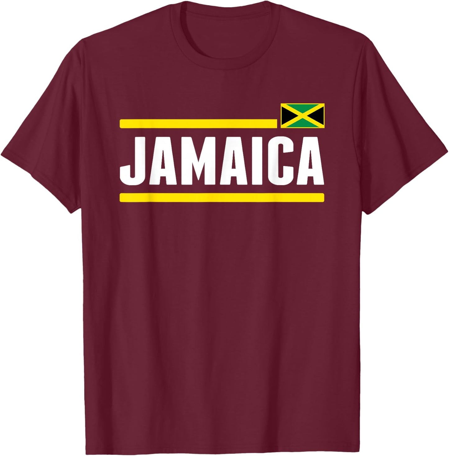 Retro Jamaica Flag Vintage Jamaican Men Souvenir T-Shirt - T-Shirt | Maroon