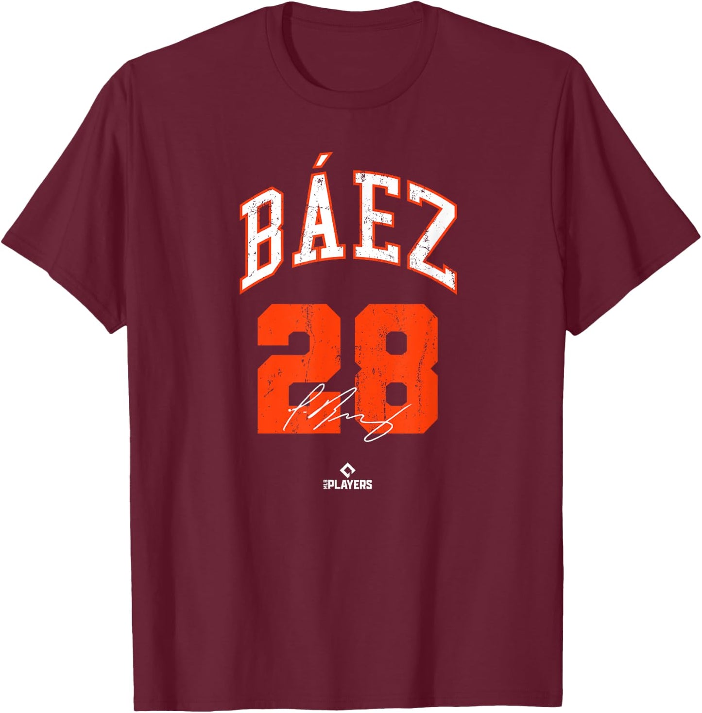 Javier Baez MLBPA New York Baseball Player El Mago T-Shirt - T-Shirt | Maroon