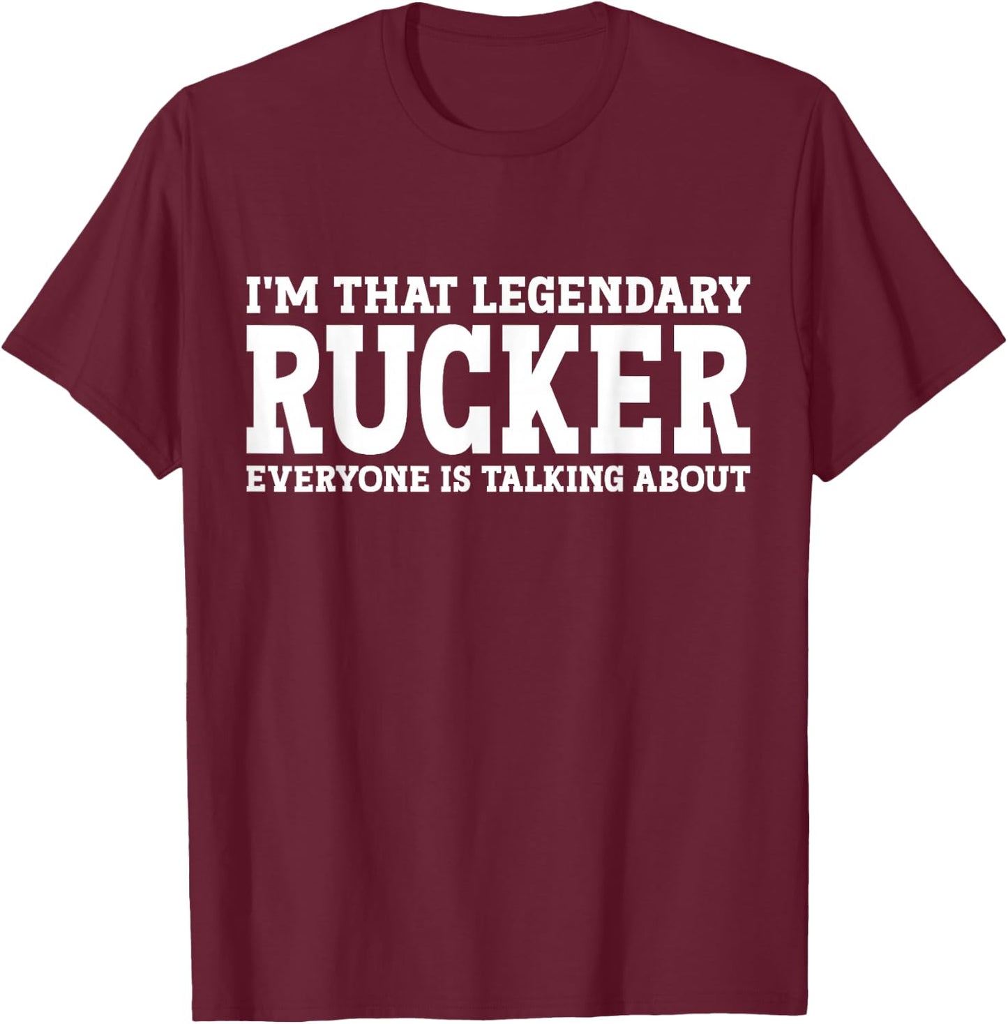Rucker Surname Funny Team Family Last Name Rucker T-Shirt - T-Shirt | Maroon