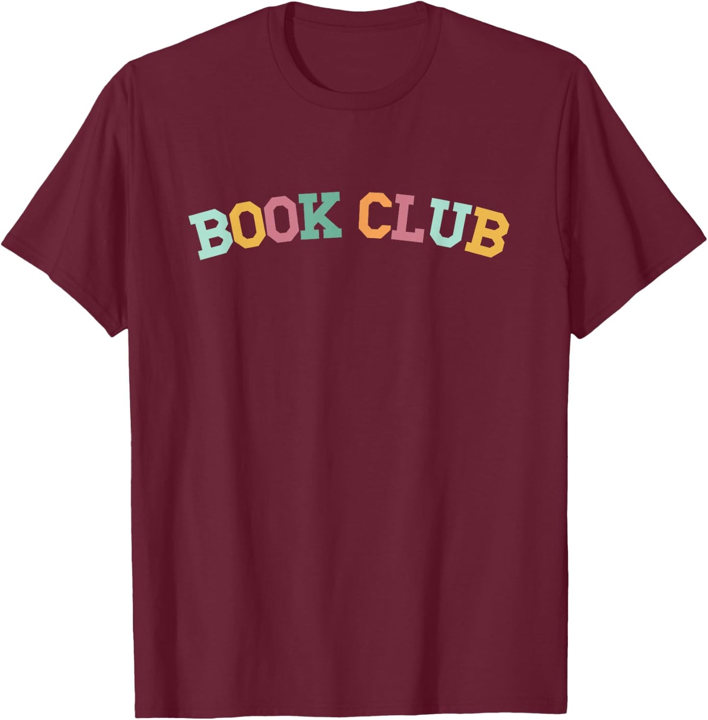 Book Club, University Style Bookish T-Shirt - T-Shirt | Maroon