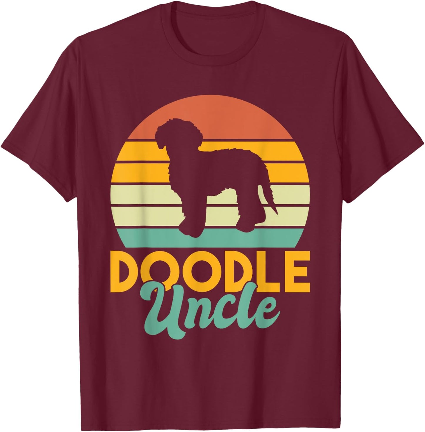 Golden Doodle Uncle T-Shirt - T-Shirt | Maroon
