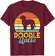 Golden Doodle Uncle T-Shirt - T-Shirt | Maroon