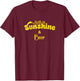 Sunshine and Beer | Cute Summer Vintage Graphic T-Shirt - T-Shirt | Maroon