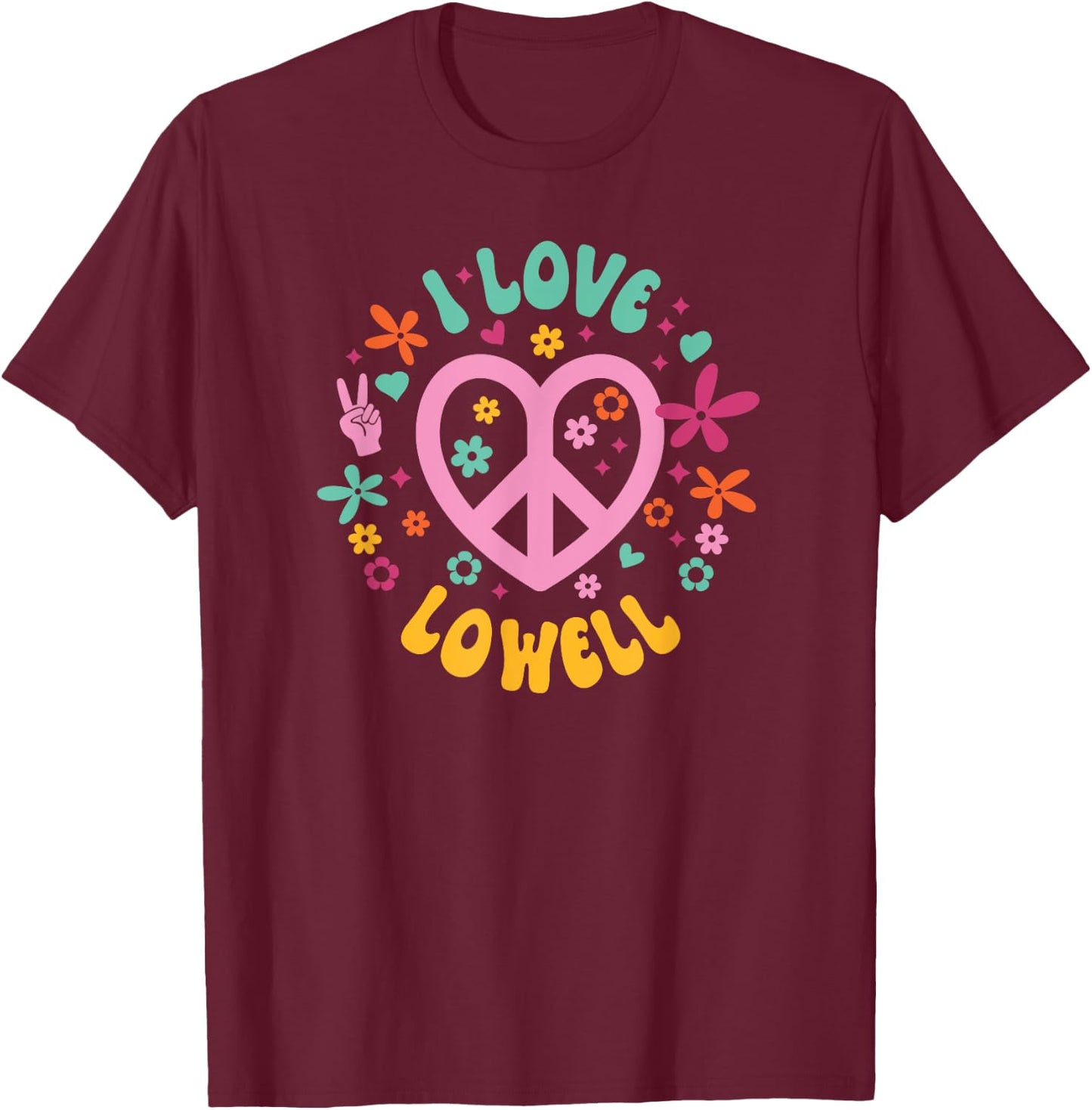 I Love Lowell T-Shirt - T-Shirt | Maroon