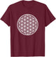 Flower Of Life / Symbol of Fundamental Forms Of Space Time T-Shirt - T-Shirt | Maroon