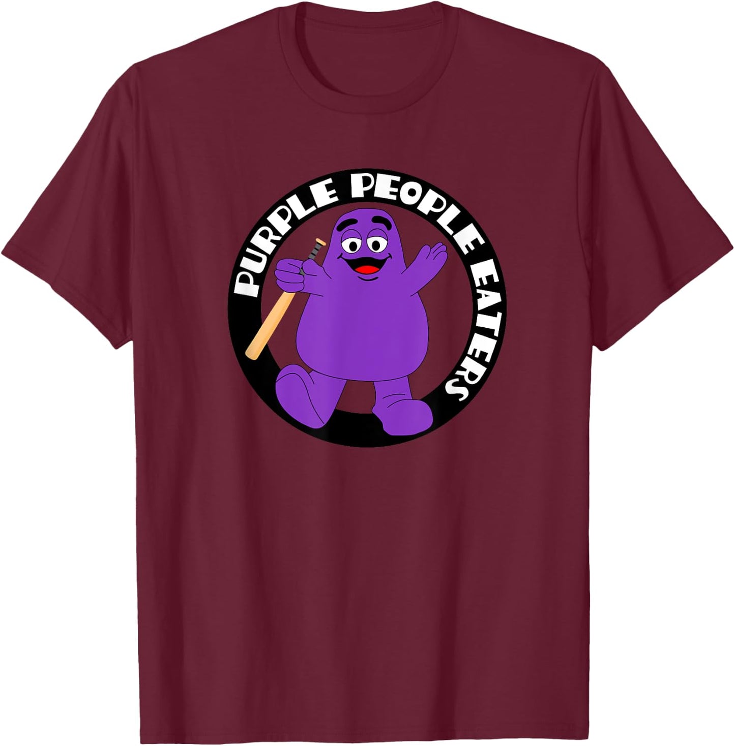 Purple People Eaters Softball Team - Denver Church Merch T-Shirt - T-Shirt | Maroon