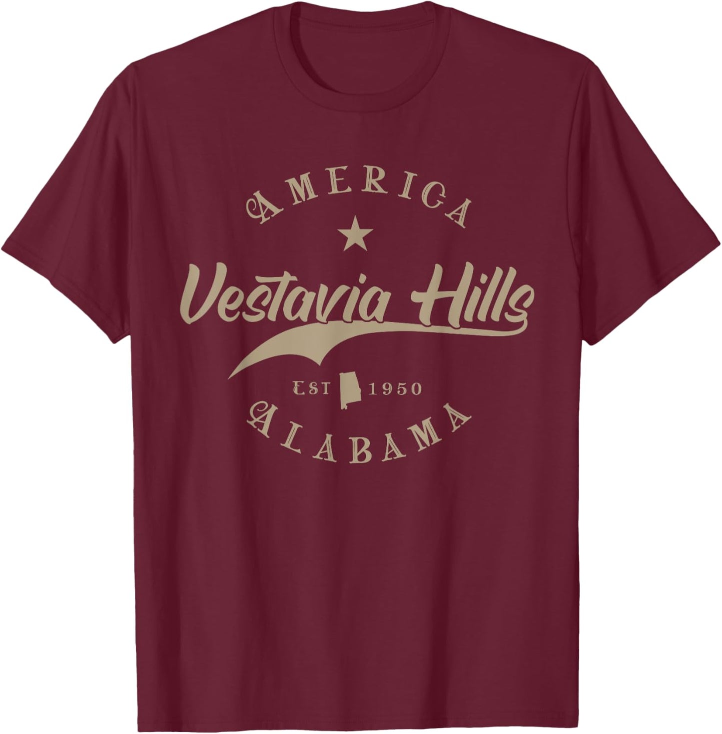 Vestavia Hills AL | Alabama T-Shirt - T-Shirt | Maroon