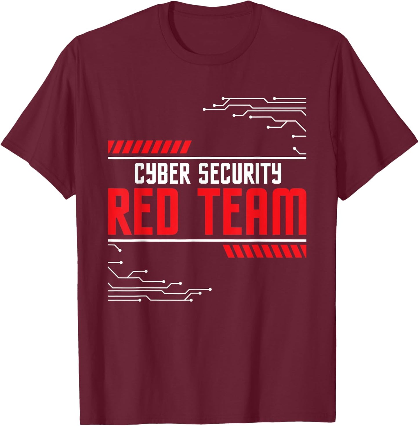 Cyber Security Red Team - Computer Engineer Hacker Hacking T-Shirt - T-Shirt | Maroon