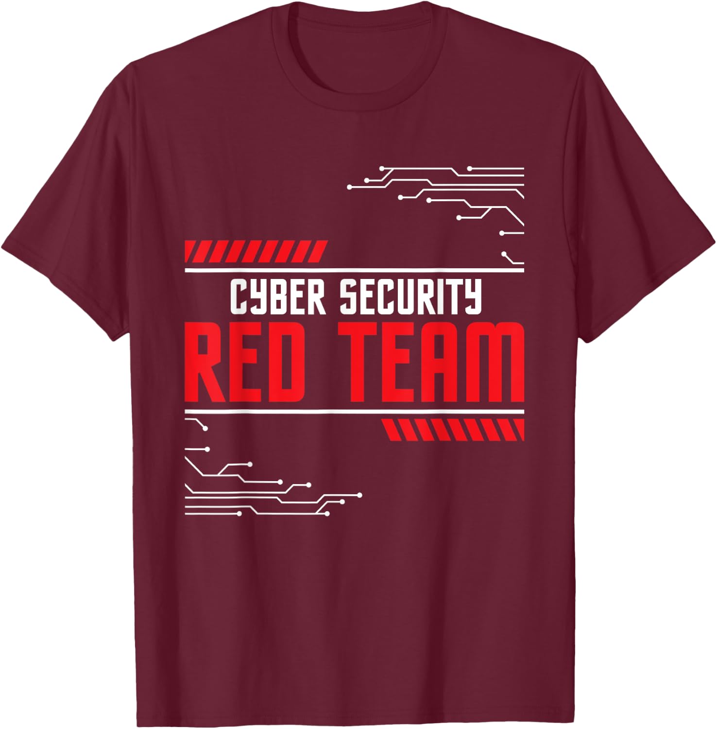 Cyber Security Red Team - Computer Engineer Hacker Hacking T-Shirt - T-Shirt | Maroon