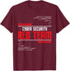 Cyber Security Red Team - Computer Engineer Hacker Hacking T-Shirt - T-Shirt | Maroon