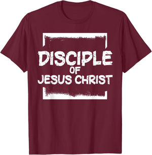 Latter Day Mormonism Missionary Religious Design -Adults Black Small Short Sleeve Modern T-Shirt - T-Shirt | Maroon
