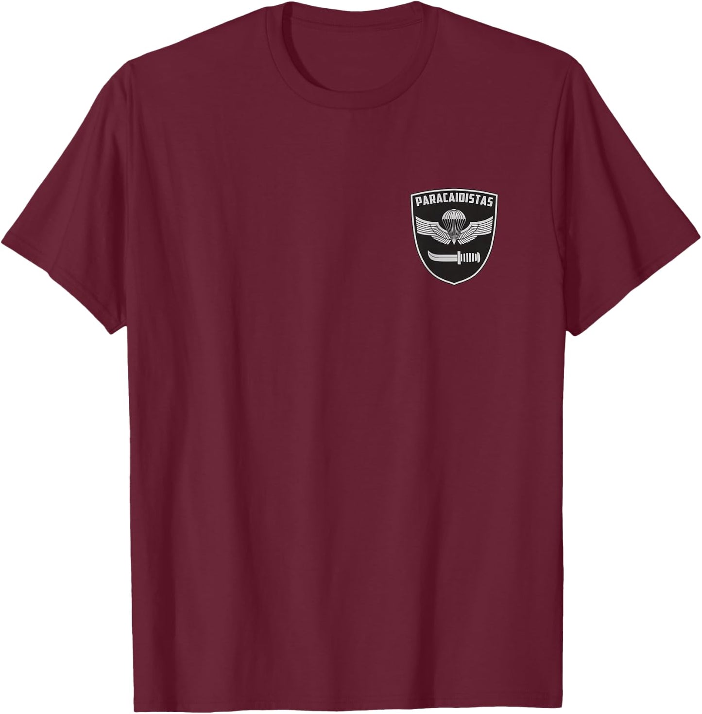 Chilean Special Force Paratrooper Armed Forces T-Shirt - T-Shirt | Maroon