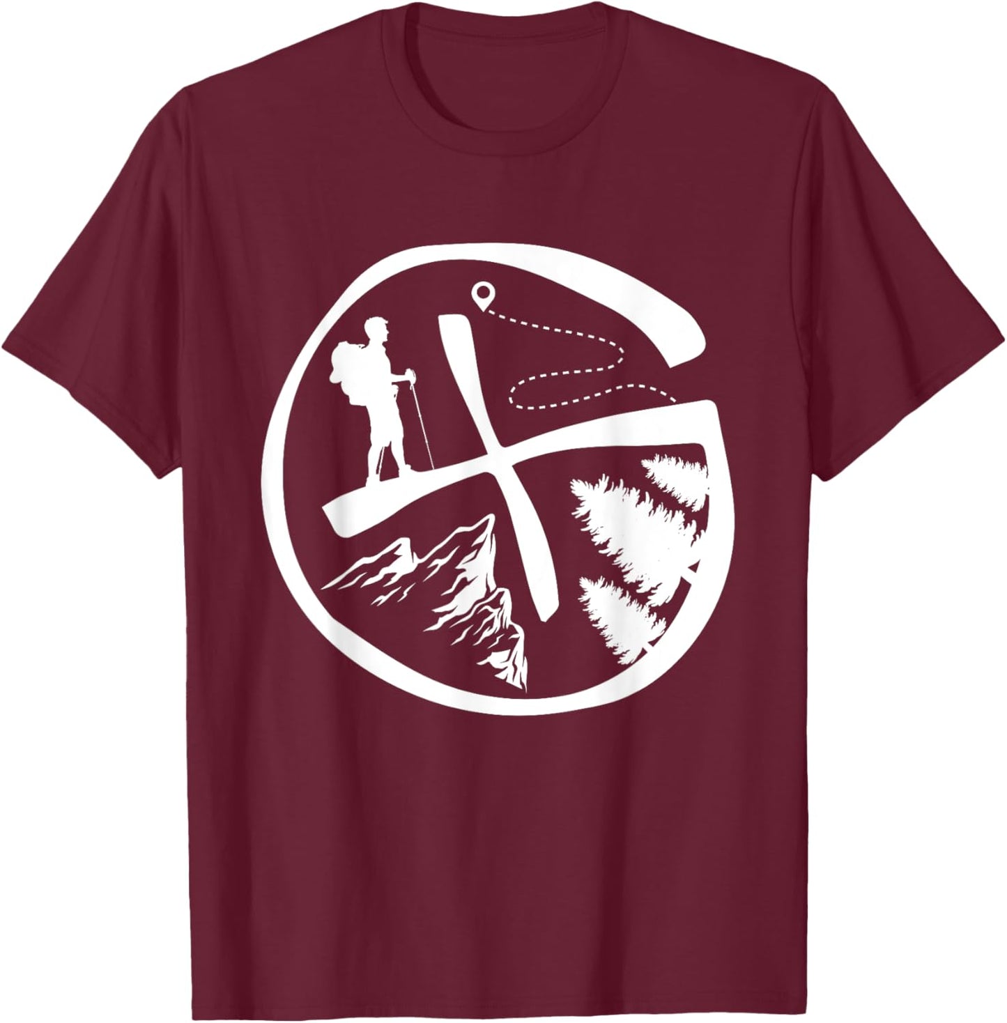 Geocaching GPS Treasure Hunt Geocach Geocacher T-Shirt - T-Shirt | Maroon