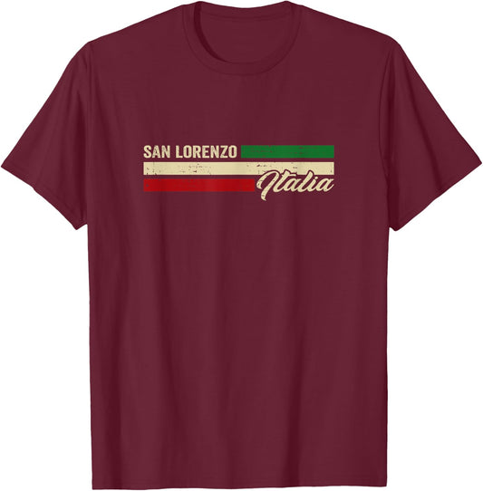 San Lorenzo Italy T-Shirt - T-Shirt | Maroon