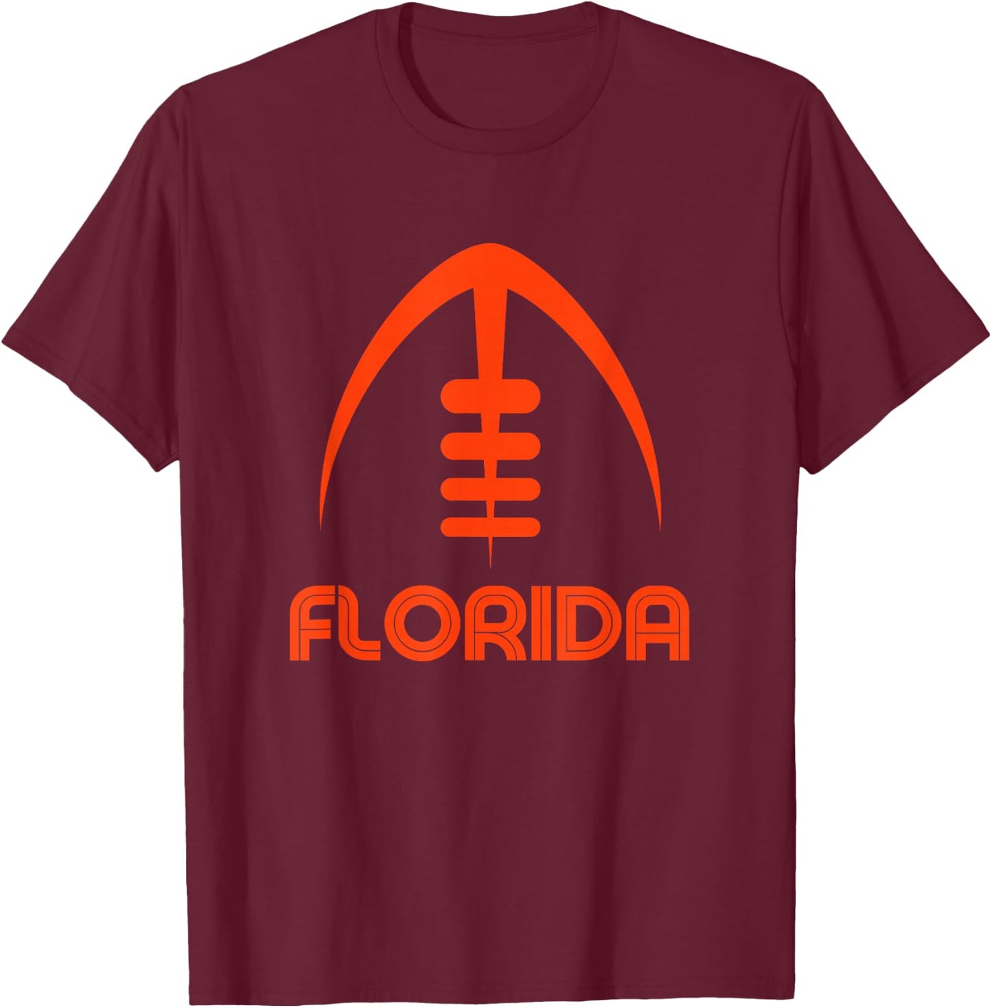 Retro Florida FL Vintage Design Classic Florida T-Shirt - T-Shirt | Maroon