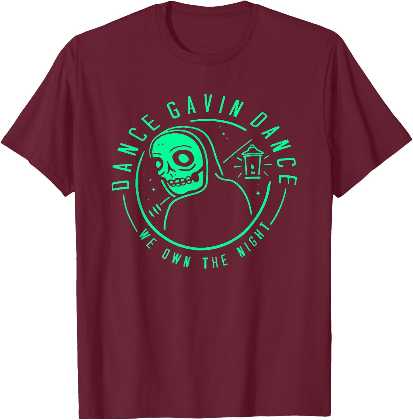 Dance Gavin Dance merch- we own the night -Dance Gavin Dance T-Shirt - T-Shirt | Maroon