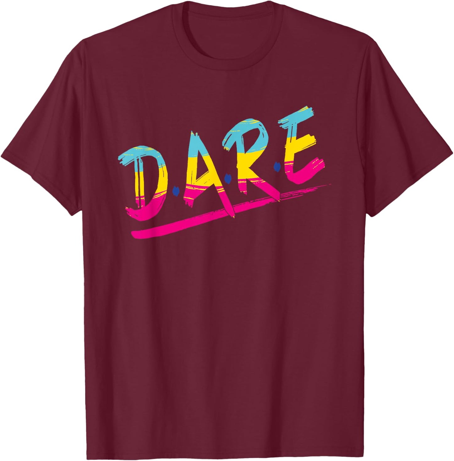 Halloween Dare 80's Halloween Costume T-Shirt - T-Shirt | Maroon