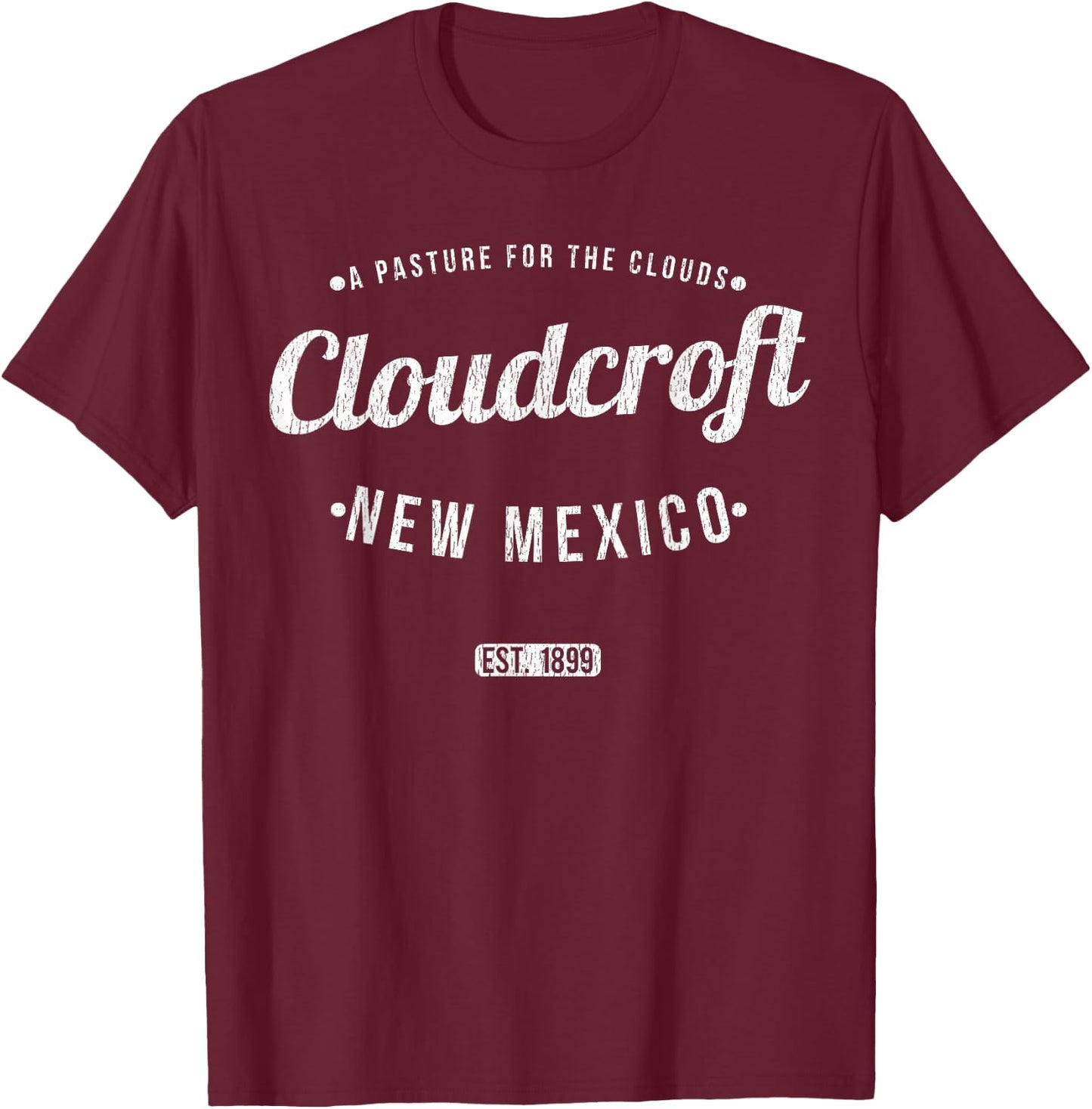 Cloudcroft New Mexico Vintage Travel Souvenir Cloudcroft T-Shirt - T-Shirt | Maroon