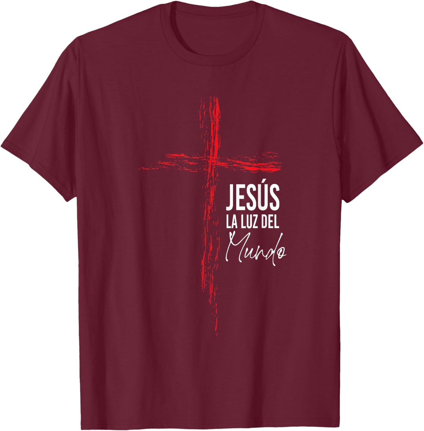 Regalos Cristianos Hombres Jesús Frases Christian Spanish T-Shirt - T-Shirt | Maroon