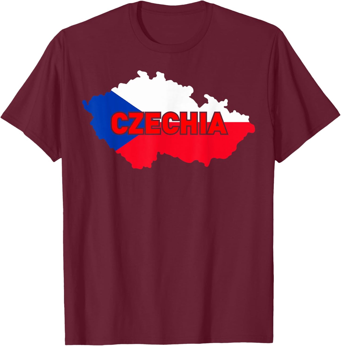 Proud Family and Patriotic Flag of Country Czechia Women Kids Men T-Shirt - T-Shirt | Maroon