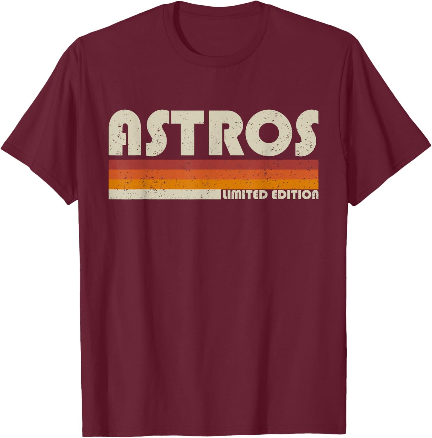 Astros Name Personalized Vintage Retro Gift Women T-Shirt - T-Shirt | Maroon