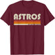 Astros Name Personalized Vintage Retro Gift Women T-Shirt - T-Shirt | Maroon