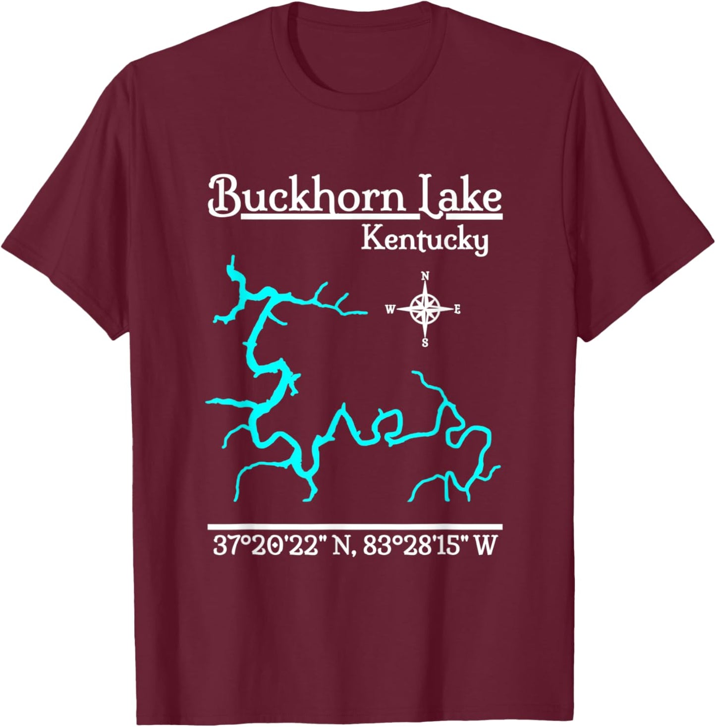Buckhorn Lake - Kentucky T-Shirt - T-Shirt | Maroon