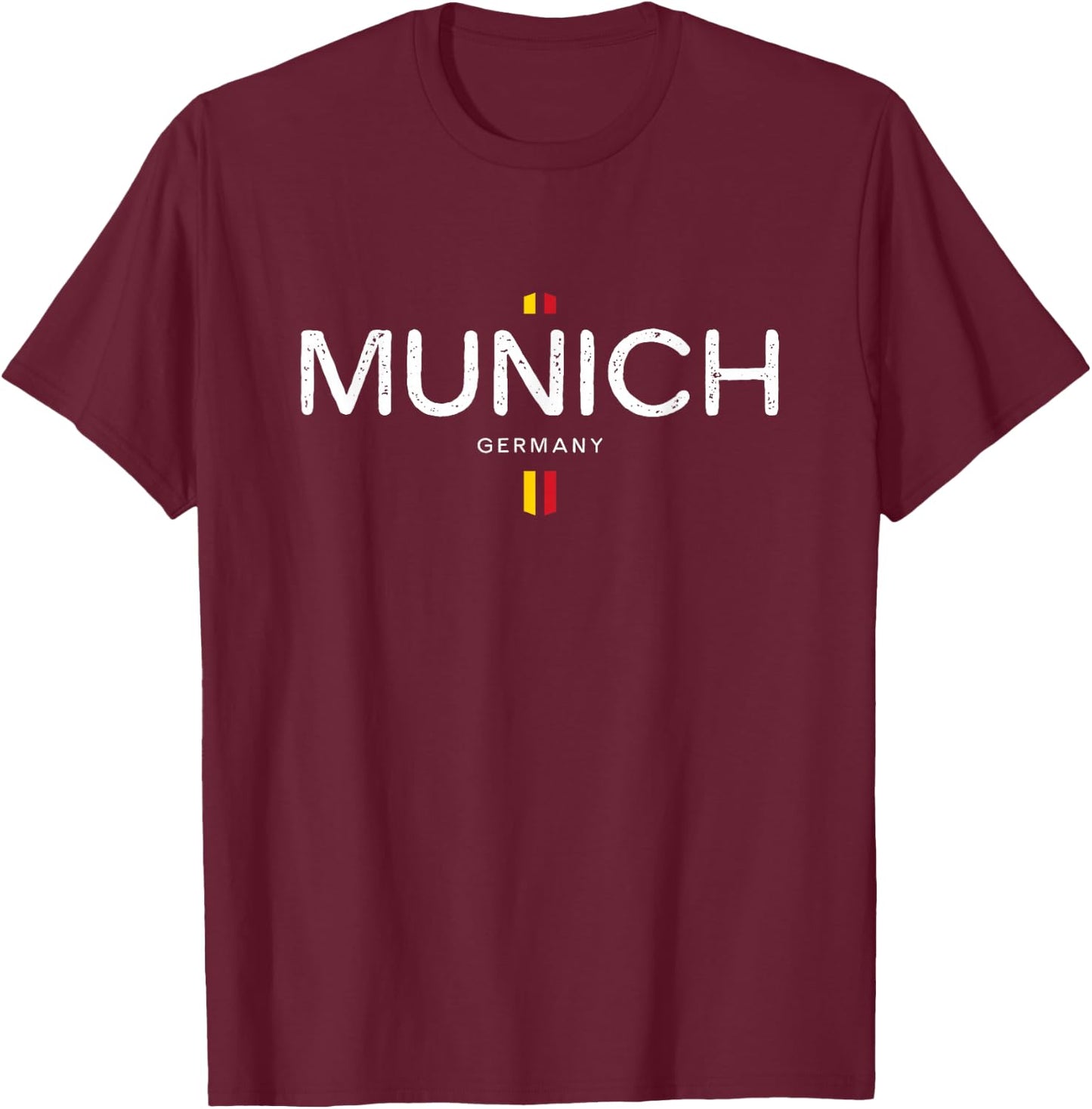 Munich Germany Retro Vintage T-Shirt - T-Shirt | Maroon