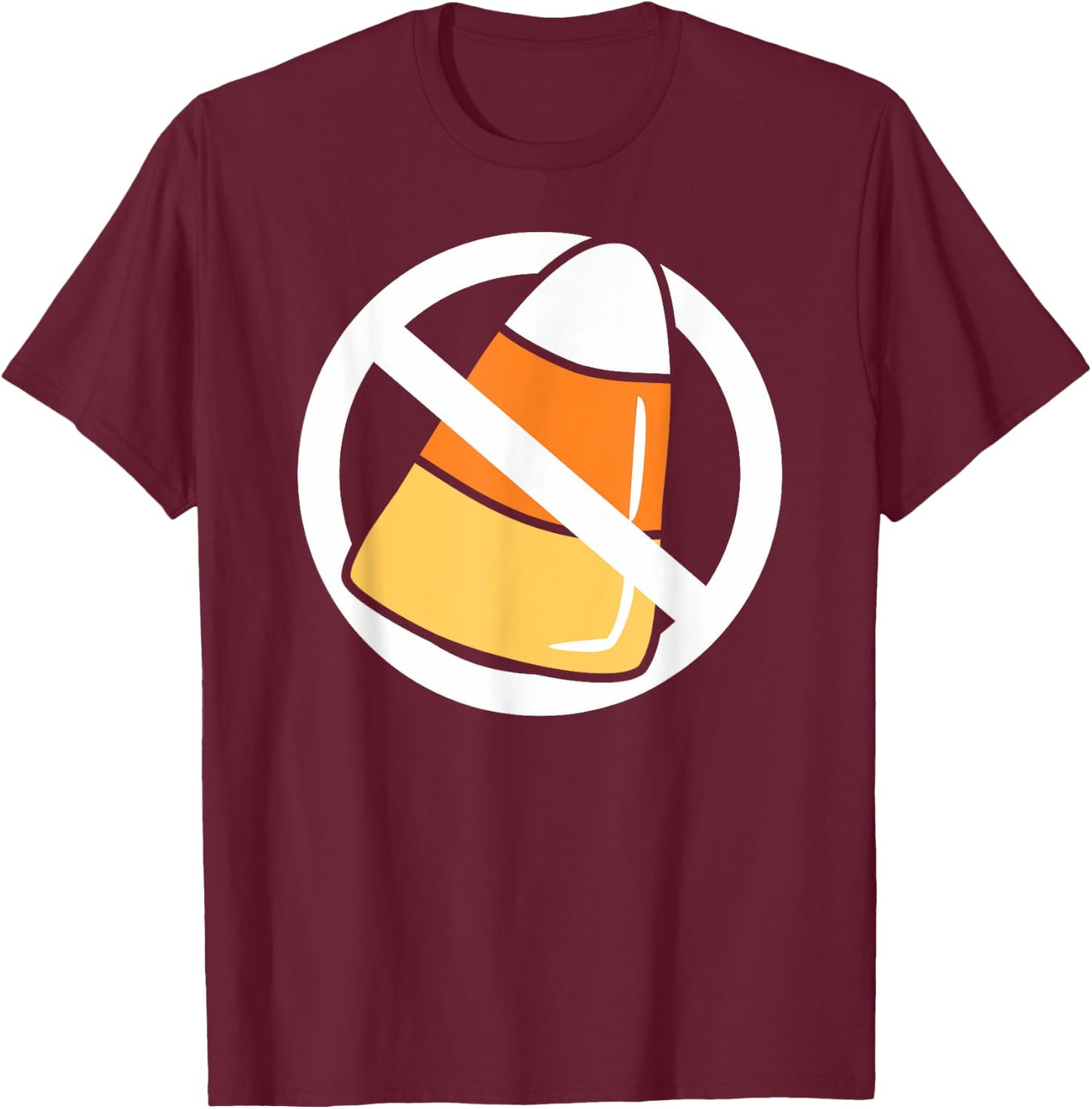 I Hate Don't Like Candy Corn Funny Halloween T-Shirt - T-Shirt | Maroon