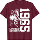 Riding 60th Birthday Horse Limited Edition 1965 Rider T-Shirt - T-Shirt | Maroon