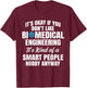 Biomedical Engineering Bioengineer Medical Engineer BMET T-Shirt - T-Shirt | Maroon