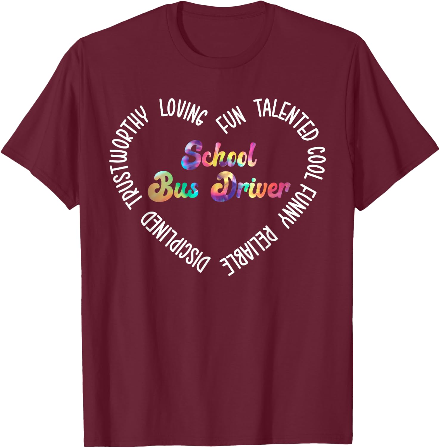 School Bus Driver T-Shirt - T-Shirt | Maroon