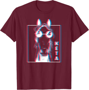 Keta Ketamine Horse Rave DJ Party Techno T-Shirt - T-Shirt | Maroon