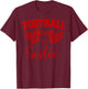 American Football Sister Football Family Matching T-Shirt - T-Shirt | Maroon