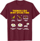 Sun Conure Things I Do In My Spare Time Parrot Bird Conure T-Shirt - T-Shirt | Maroon