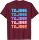 Funny Modern Repeated Tajine Tagine Maghreb Chef T-Shirt - T-Shirt | Maroon