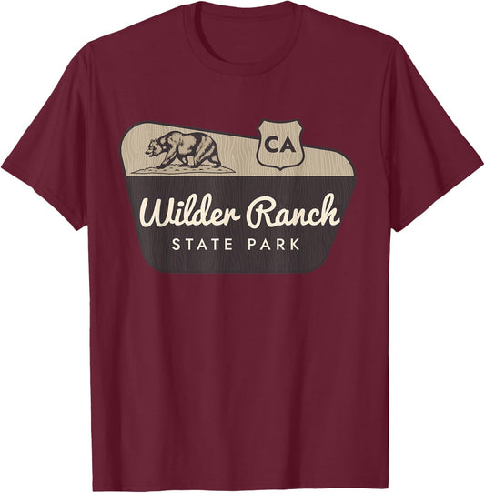 Wilder Ranch State Park California Welcome Sign Vacation T-Shirt - T-Shirt | Maroon