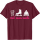 Rink Mom Mode Figure Skating Mom Of A Figure Skater Mama T-Shirt - T-Shirt | Maroon
