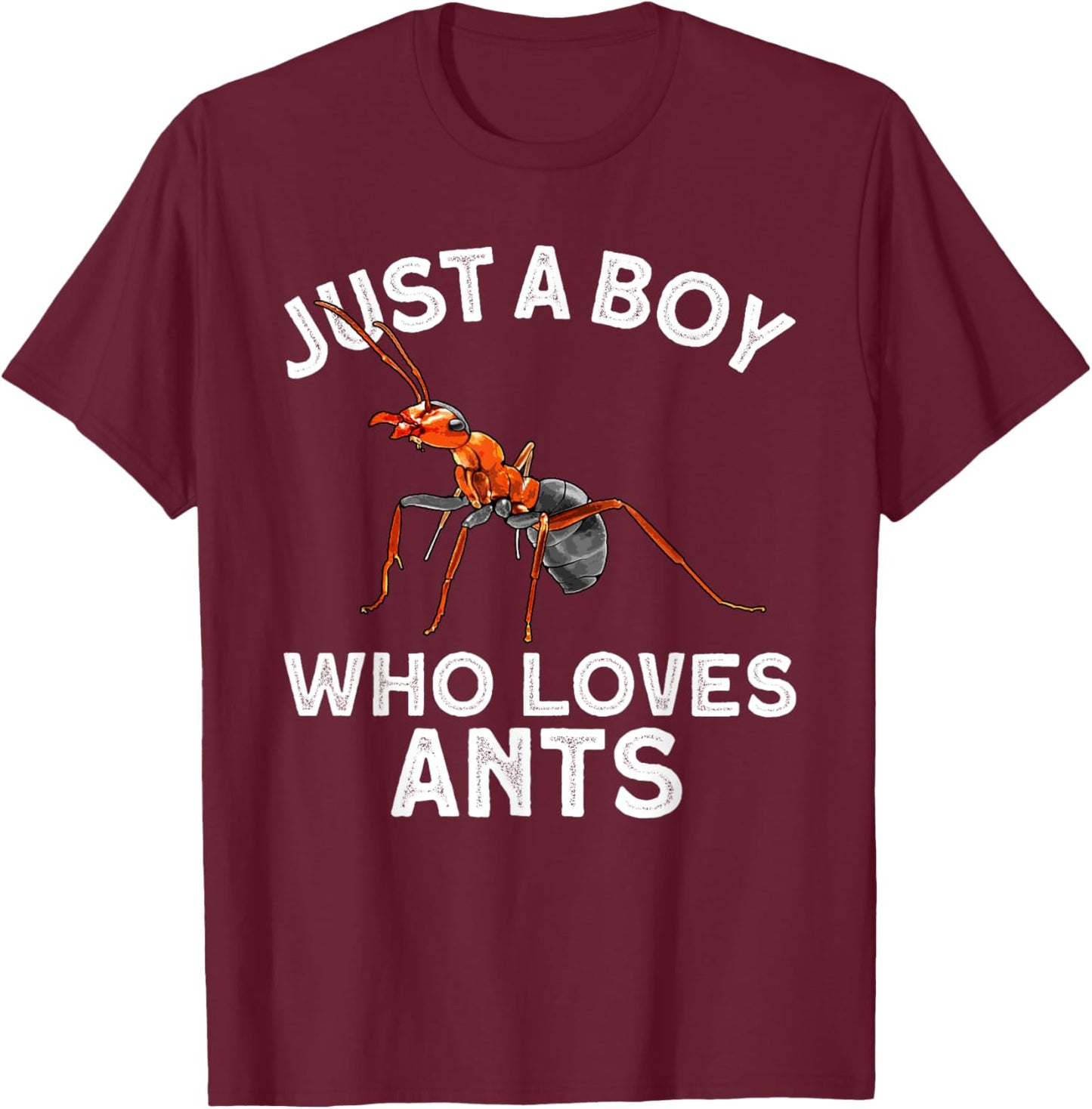 Cool Ant Boys Kids Ant Farm Entomology Ants Insect T-Shirt - T-Shirt | Maroon